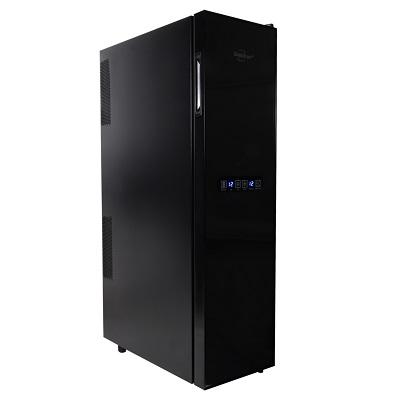 Koolatron 10-in W 18-Bottle Capacity Black Dual Zone Cooling Freestanding Wine  Cooler in the Wine Coolers department at