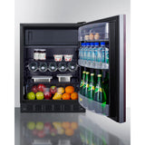 Summit 24" Wide Refrigerator-Freezer, ADA Compliant (Panel Not Included) CT66BK2SSIFADA