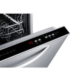 Summit 24" Wide Built-In Dishwasher, ADA Compliant DW244SSADA