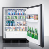 Summit 24" Wide Built-In All-Refrigerator FF6BKBISSHH