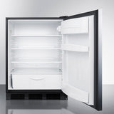 Summit 24" Wide Built-In All-Refrigerator FF6BKBISSHH