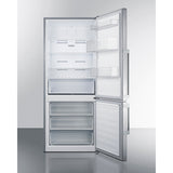 Summit 28" Wide Bottom Freezer Refrigerator FFBF283SS