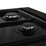 ZLINE 48" Porcelain Gas Stovetop in Black Stainless with 7 Gas Burners and Griddle  RTB-48