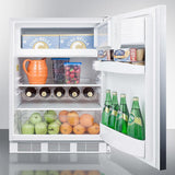 Summit 24" Wide Built-In Refrigerator-Freezer CT661WBISSHH