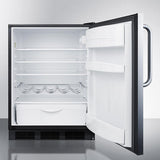 Summit 24" Wide Built-In All-Refrigerator FF63BKBISSTB