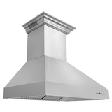 ZLINE Ducted Vent Wall Mount Range Hood in Stainless Steel with Built-in CrownSound™ Bluetooth Speakers (667CRN-BT)