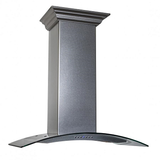 ZLINE 48" Convertible Vent Wall Mount Range Hood in Fingerprint Resistant Stainless Steel & Glass (8KN4S-48)